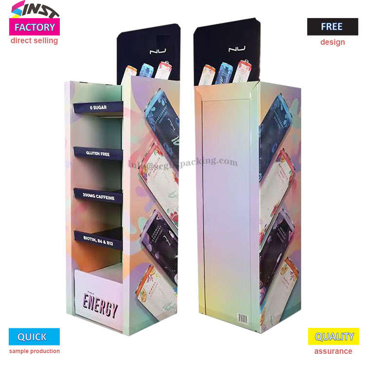 Решетка за дисплеј за енергетски пијалоци: користење на боја и информации за да се стави „виталноста“ во очите на клиентите