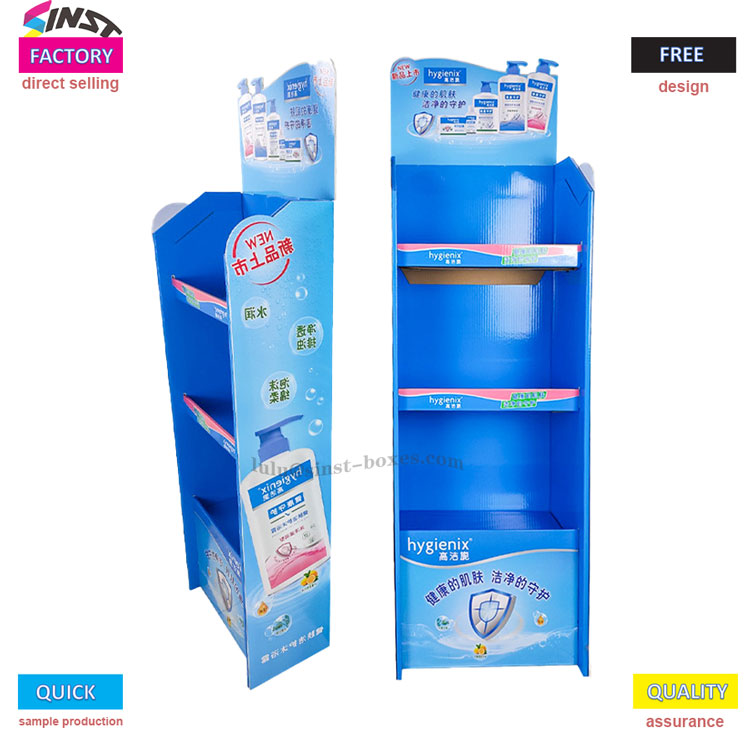 Полица за дисплеј со гел за туширање